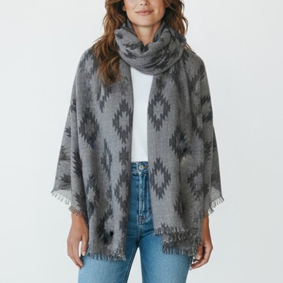 Apt.9 Aztec Blanket Scarf - Picture 1 of 6